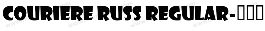 Couriere Russ Regular字体转换